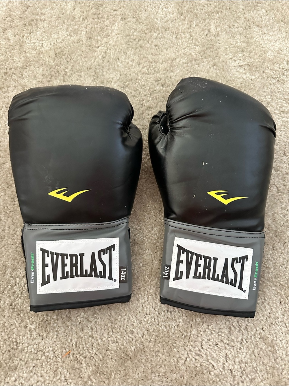 Everlast 14oz Training Gloves and Wrist Wraps Boxing